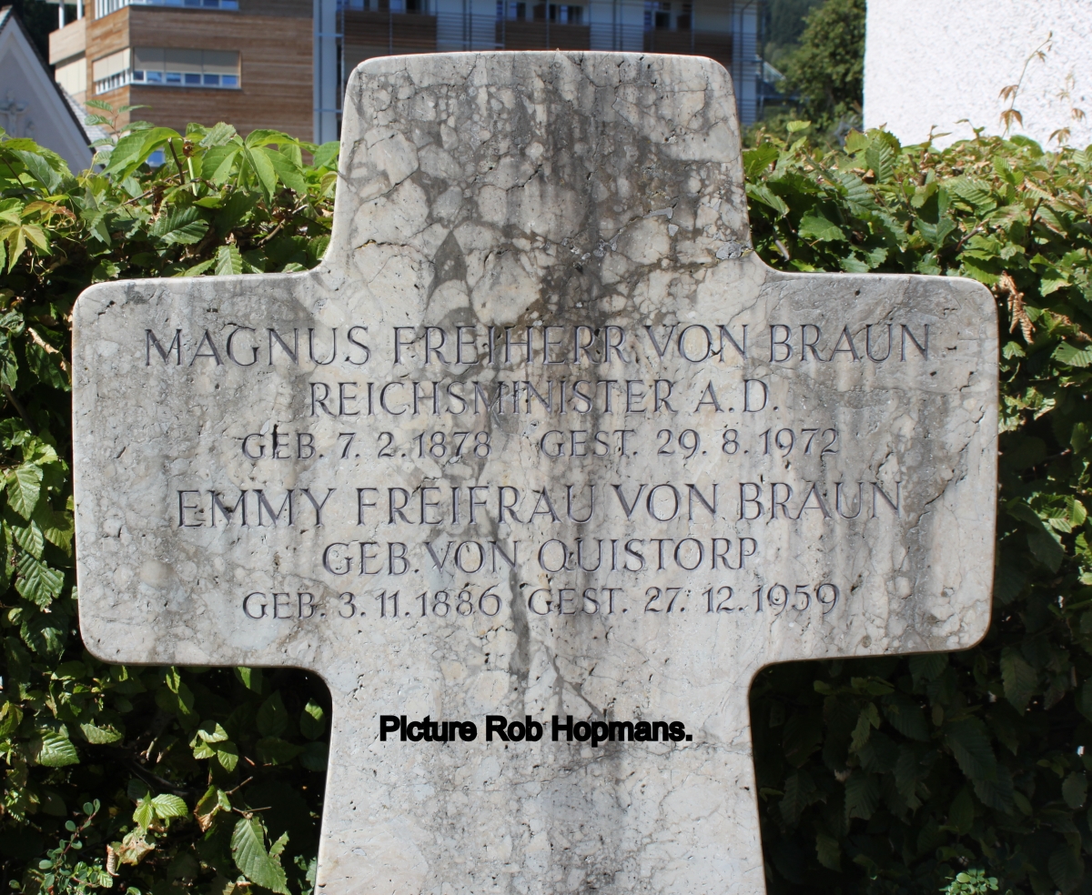 Braun, Magnus Freiherr von - WW2 Gravestone