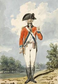 Officer of the Third Regiment of Foot Guards circa 1792 by Joseph Mallord William Turner 1775-1851