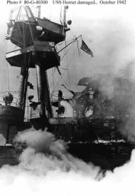 USS Hornet _ Damaged