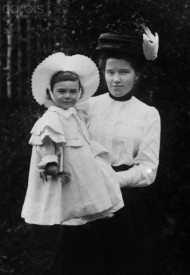 Young J. Robert Oppenheimer with Mother