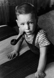 J. Robert Oppenheimer’s Son Peter with Pipe