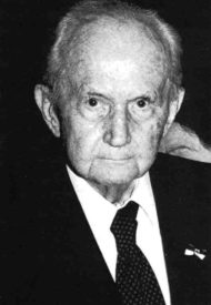 90-1103 Grossadmiral Karl Doenitz, Traeger des Preussenschildes der Landsmannschaft Ostpreussen 1975.