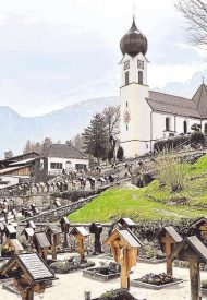 Stadtfriedhof in Partenkirchen.