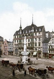 Town-Hall-Bonn-Horse-Drawn-Carriage-1900-Photochro-2234