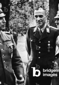 Adolf Hitler with General Colonel Rudolf Schmidt, 1942 (b/w photo)
