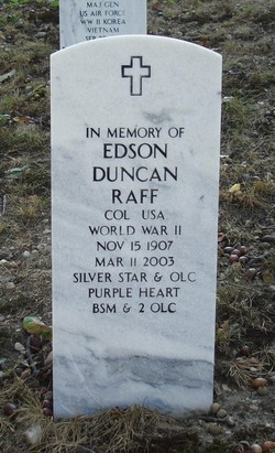 Raff, Edson Duncan. | WW2 Gravestone