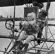 Naval aviator Marc A. Mitscher, circa 1916. Mitscher was among the first naval aviators