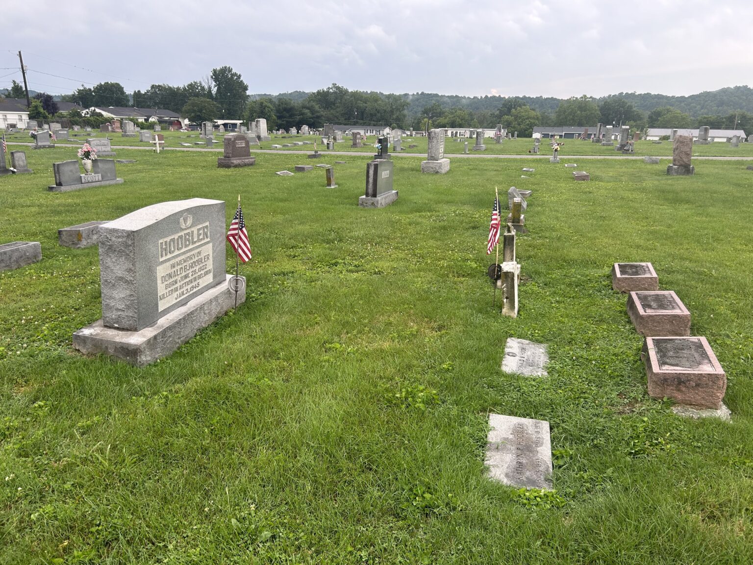 Hoobler, Donald Brenton “Hoob”. WW2 Gravestone